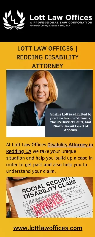 Lott Law Offices  Redding Disability Attorney