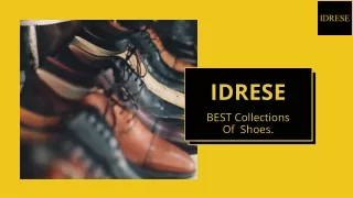 Design Your Handcrafted & Custom Made Mens Shoes with Idrese