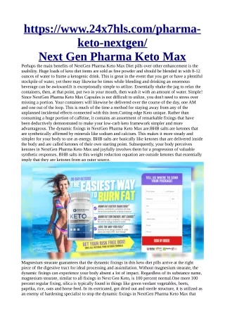 https://www.24x7hls.com/pharma-keto-nextgen/