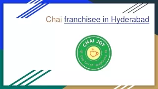 Chai franchisee in Hyderabad