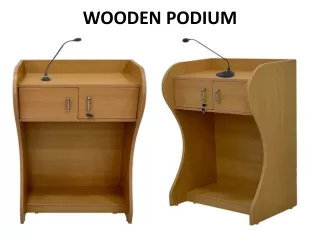 wooden podium