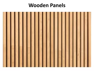 wooden panels