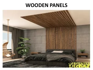 wooden panels