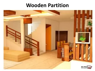 wooden partition
