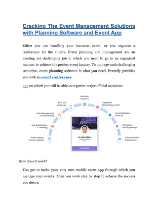 Cracking The Event Management Solutions through eventify( Planning Software and Event Matchmaking App) (1) (1) (2)