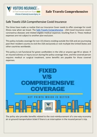 Safe Travels Comprehensive