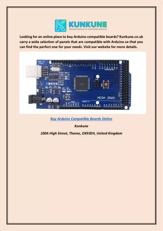 Buy Arduino Compatible Boards Online Kunkune.co.uk