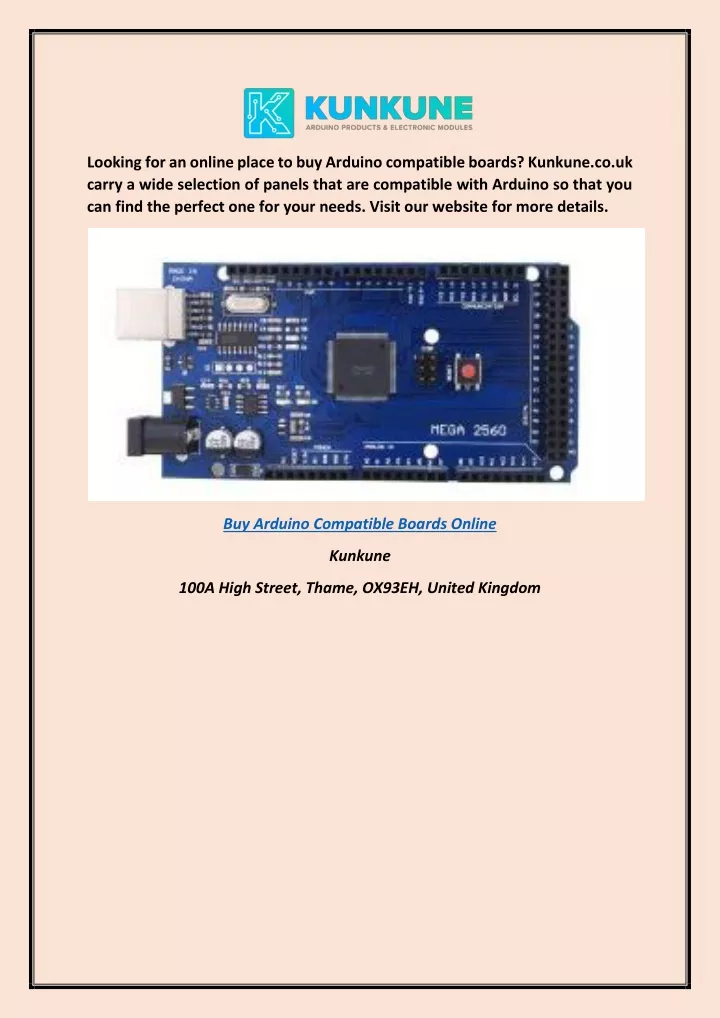 looking for an online place to buy arduino