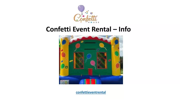 confetti event rental info