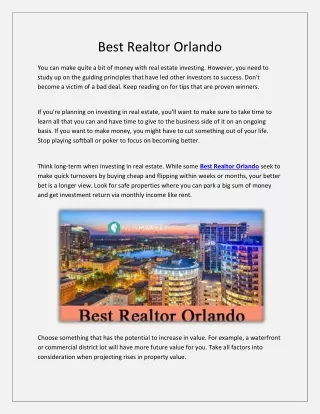 Best Realtor Orlando