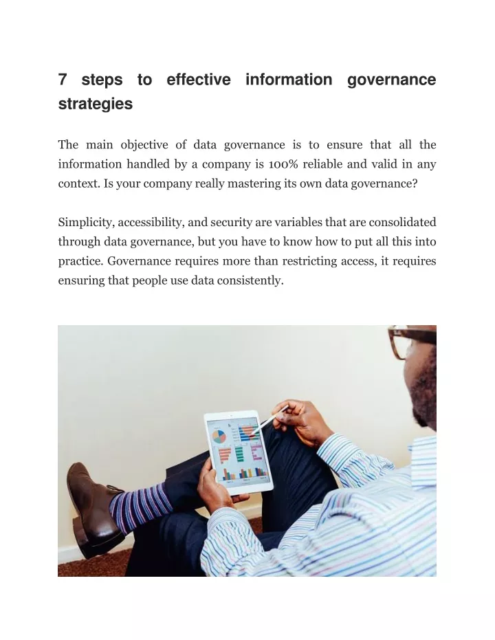 7 steps to effective information governance