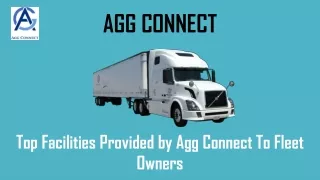 Top Facilities Provided by Agg Connect To Fleet Owners