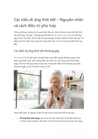 c c ki u d ng th i ti t nguy