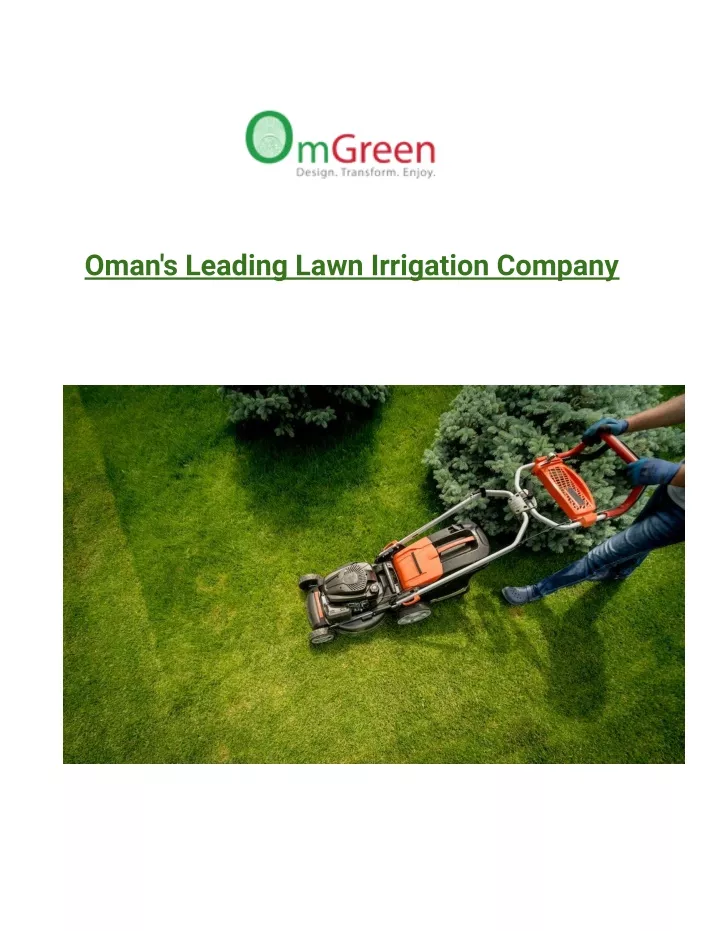 oman s leading lawn irrigation company