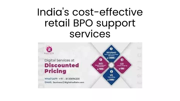 india s cost effective retail bpo support services