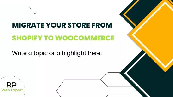 migrate your store from shopify to woocommerce