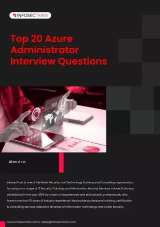 Top 20 Azure Administrator Interview Questions