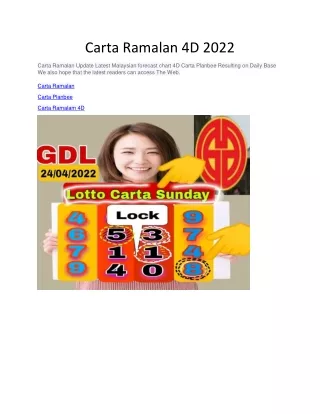carta ramalan 4d 2022