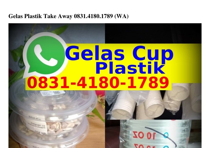 gelas plastik take away 0831 4180 1789 wa