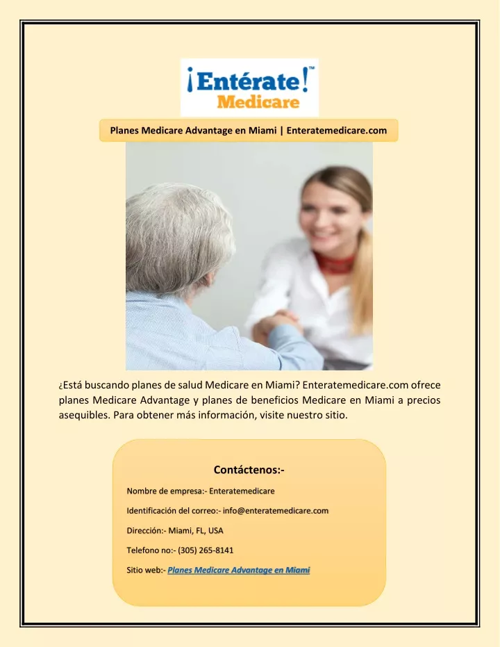 planes medicare advantage en miami