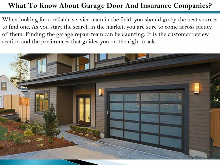what to know about garage door and insurance