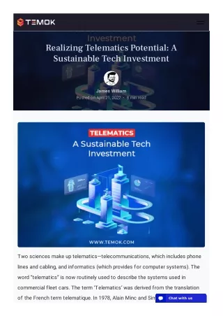 realizing telematics potential a sustainable tech