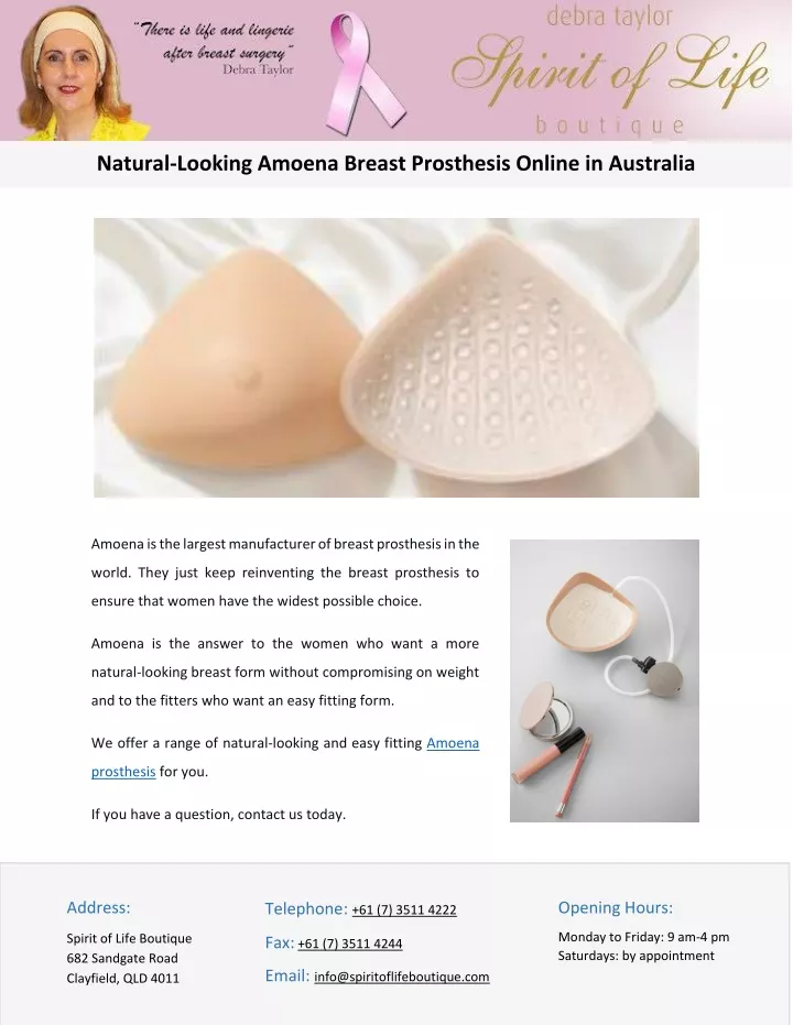 natural looking amoena breast prosthesis online