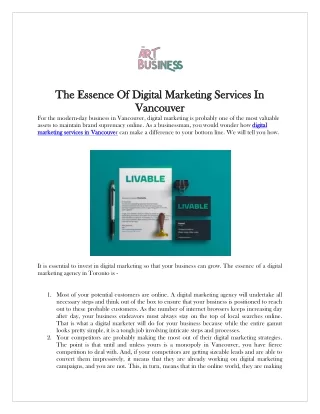 The essence of digital marketing services in Vancouver-converted