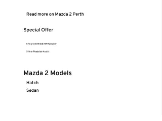 Mazda 2 Perth