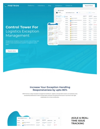 Exception Management Dashboard | Fretron