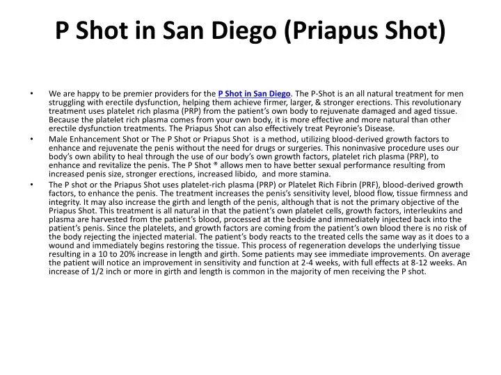 p shot in san diego priapus shot