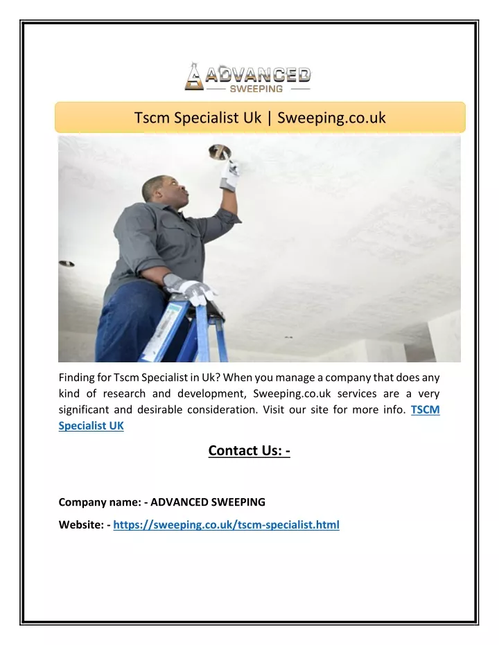 tscm specialist uk sweeping co uk
