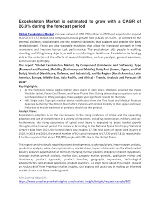 exoskeleton market is estimated to grow with