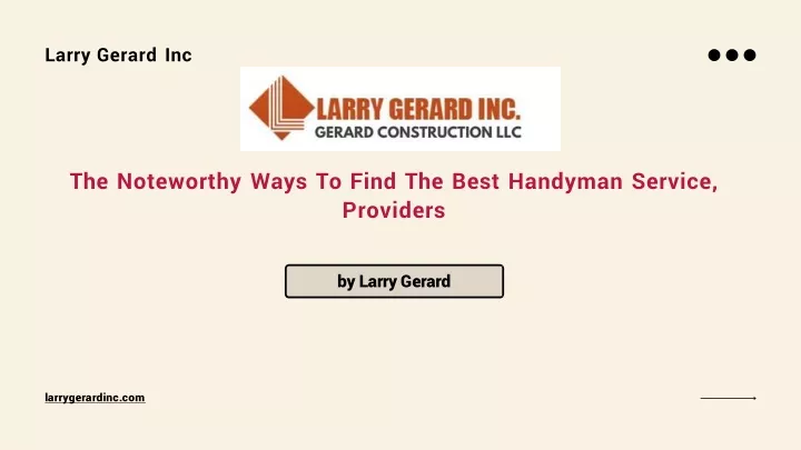 larry gerard inc