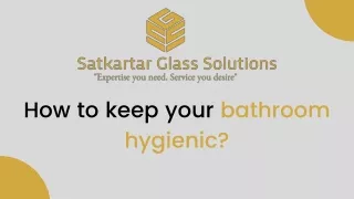 how to keep your bathroom hygienic