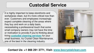 An Understanding About Hiring a Custodial Service