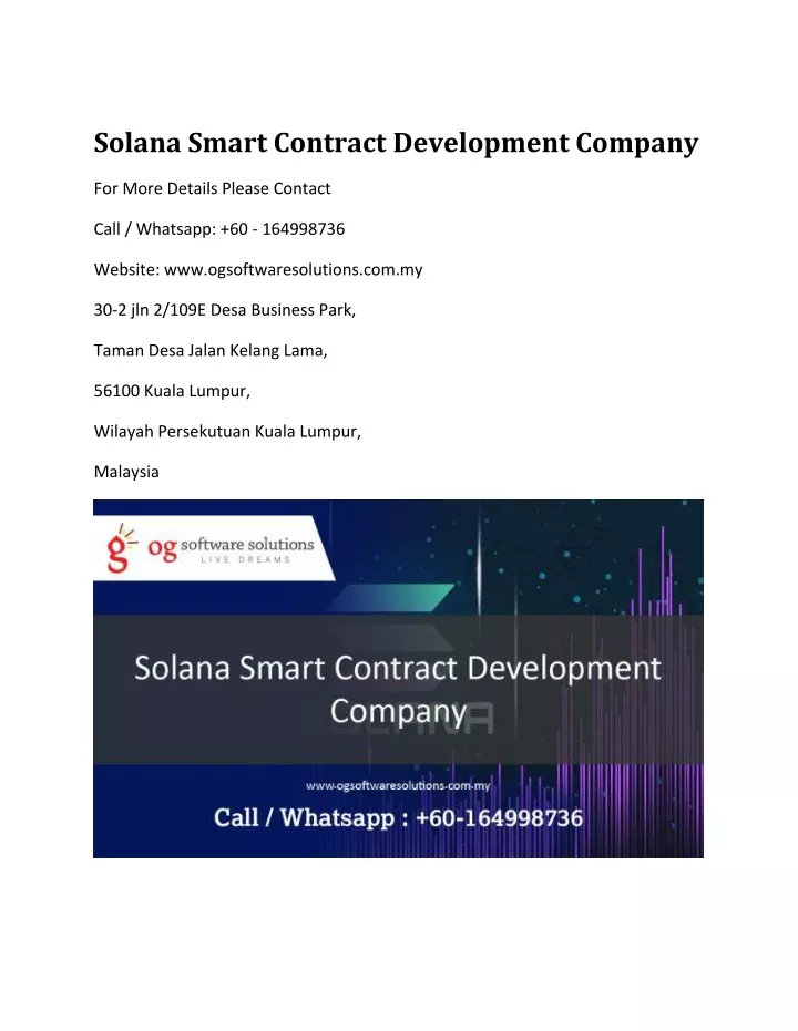 solana smart contract development company