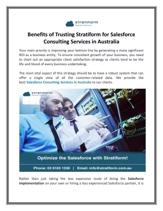 Salesforce Consulting Services in Australia