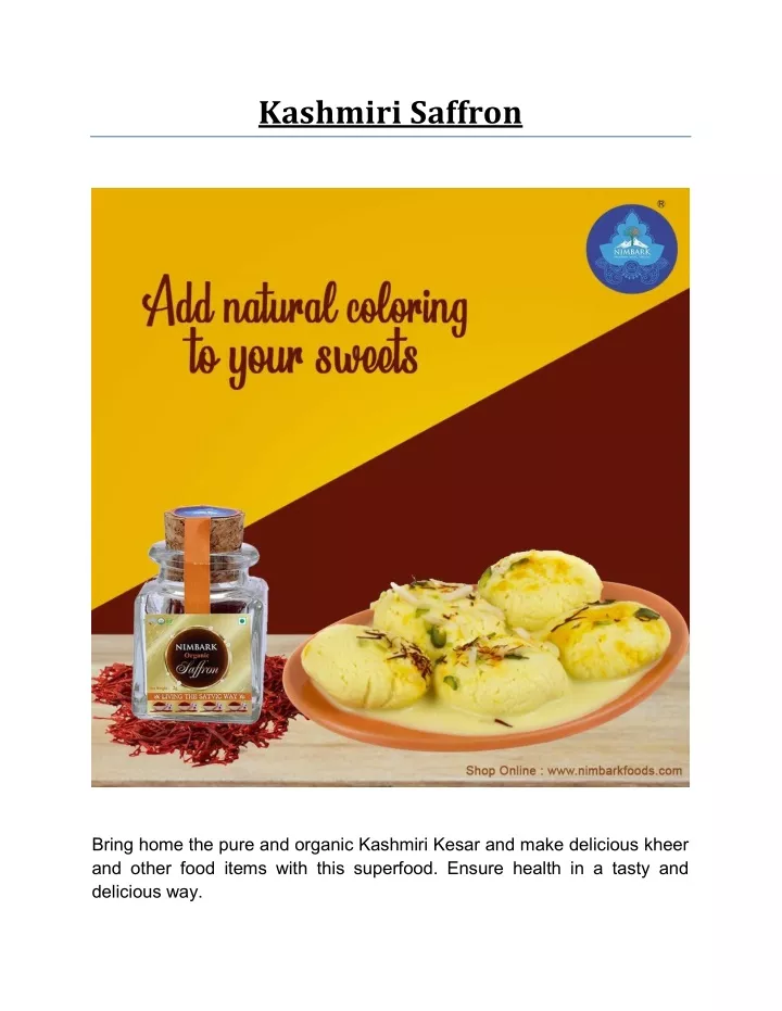 kashmiri saffron