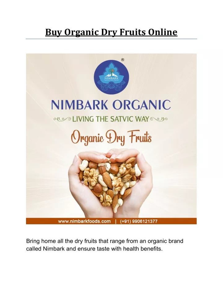 buy organic dry fruits online