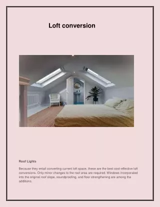 loft conversion