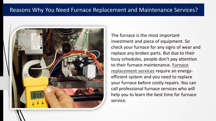 reasons why you need furnace replacement