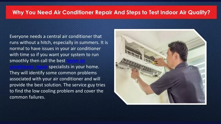 why you need air conditioner repair and steps