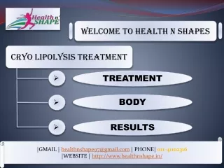 Cryo lipolysis Treatment in Preet Vihar, Delhi