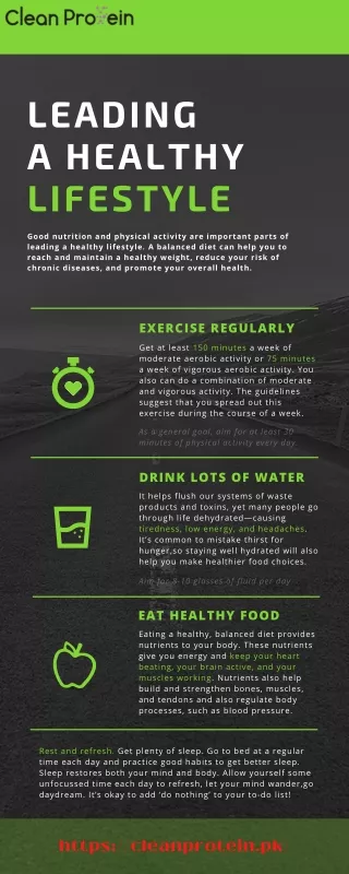 leading a healthy lifestyle