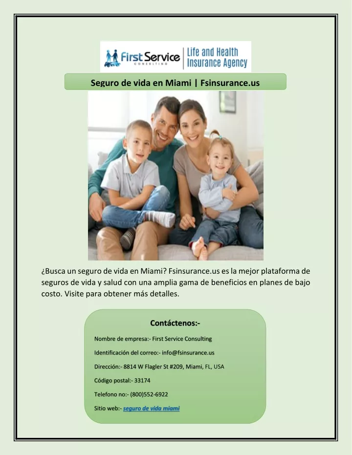 seguro de vida en miami fsinsurance us