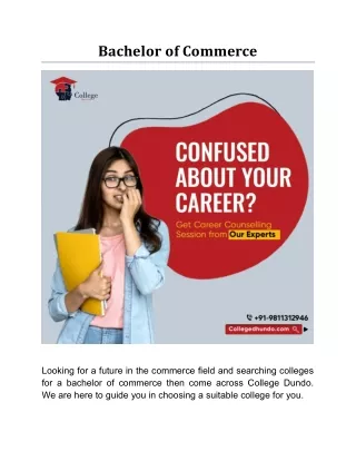 bachelor of commerce