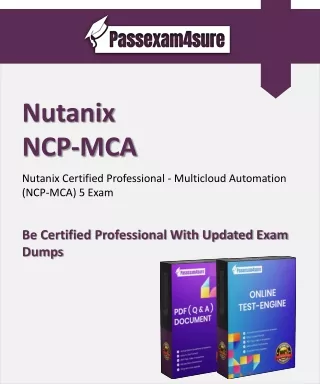 Deal Of The Month - 20% OFF on Nutanix Exam NCP-MCA Dumps