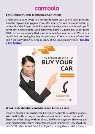 the ultimate guide to buying a car online