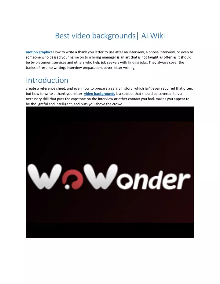 best video backgrounds ai wiki best video